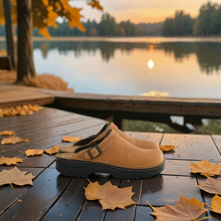 Leather Slip-On Unisex Clogs