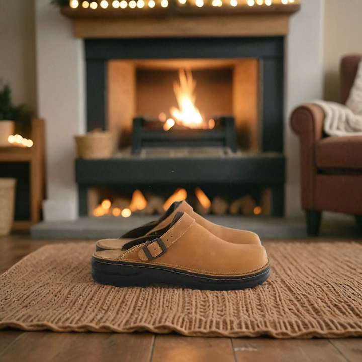 Leather Slip-On Unisex Clogs