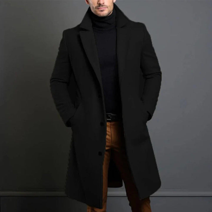 Men’s Wool-like-Blend Coat – Modern Elegance for Cool Seasons
