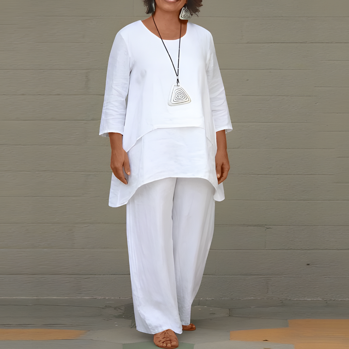 Stylish 2-Piece Linen Set for Women