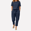Women’s Casual Long-Sleeve Top & Trousers Set