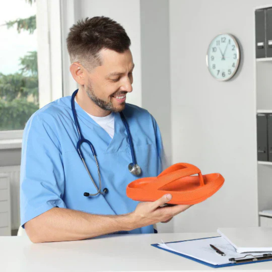 Orthopedic comfort flip-flops