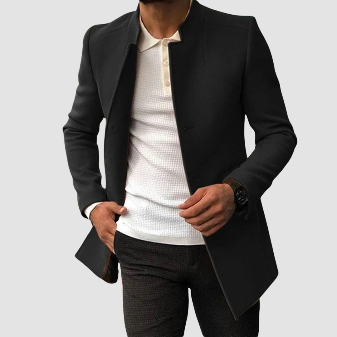 Classic Long Men's Coat Timeless Elegance for Every Season