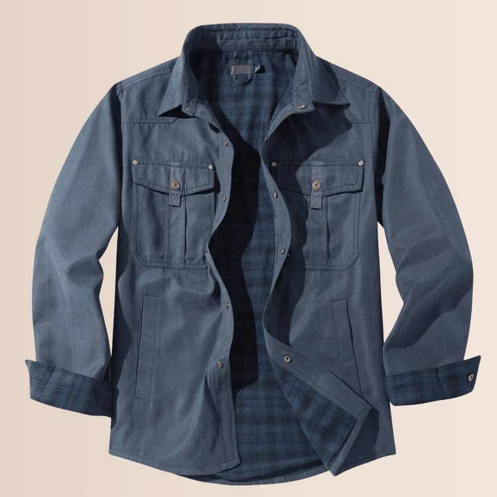 Men’s Vintage Flannel Plaid Jacket