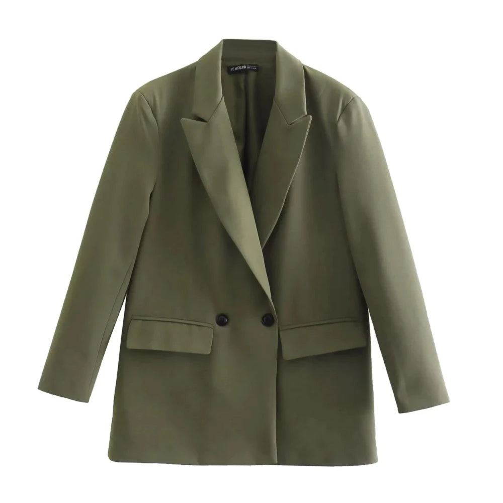 Elegante Double-Breasted Blazer voor Dames