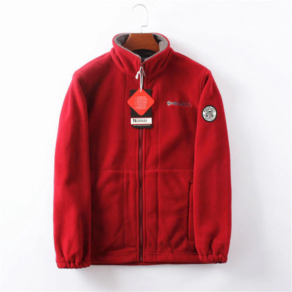 Wind Resistant Men's Fleece Jacket  Practical and Stylish