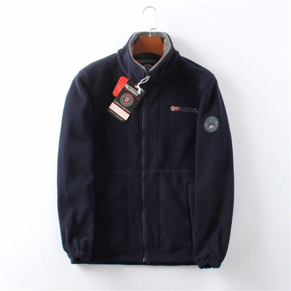 Wind Resistant Men's Fleece Jacket  Practical and Stylish