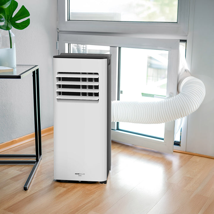 Mobiele Airconditioner KIMO – 9000 BTU, Wit/Zwart