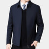 Men's Fall Jacket with Zipper and Classic Collar