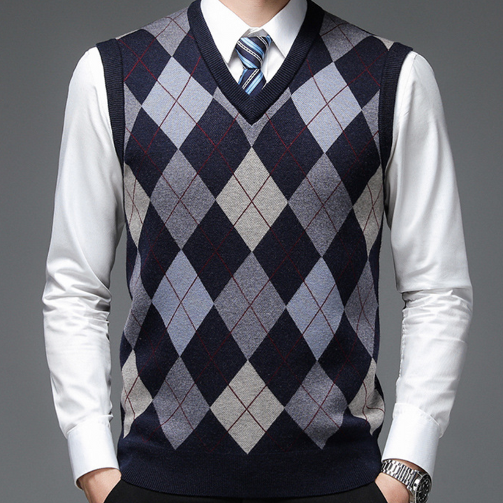 Sleeveless V-Neck Sweater