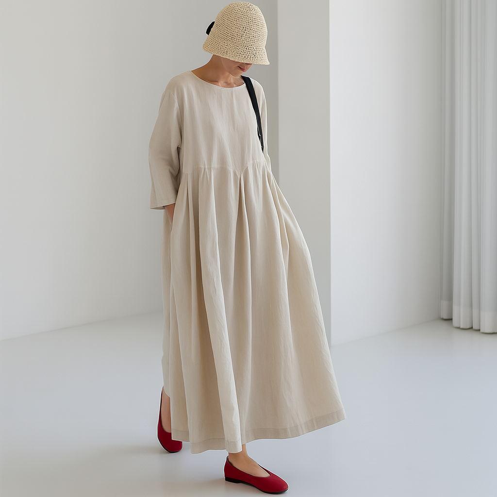 Breathable Everyday Comfort with Relaxed Fit Dress