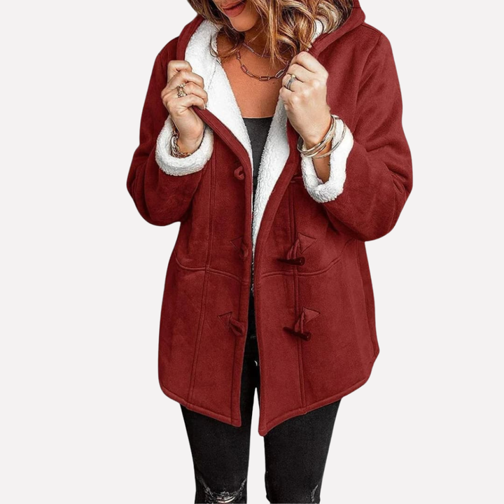 Women’s Jacket with Hood and Toggle Closure