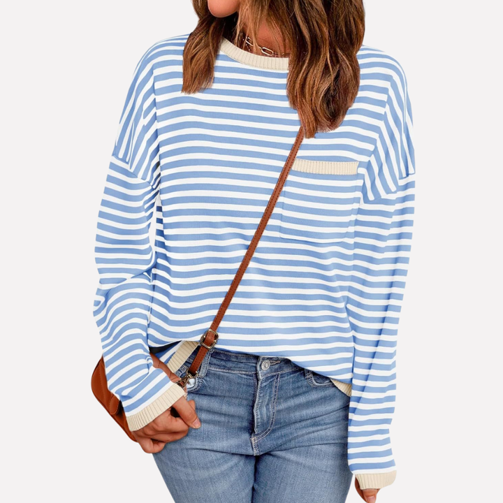 Women’s Striped Knit Pullover