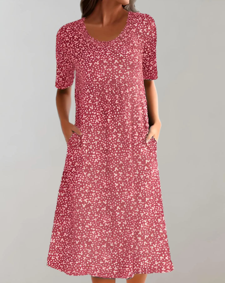 Women’s Lightweight V Neck Casual Dress
