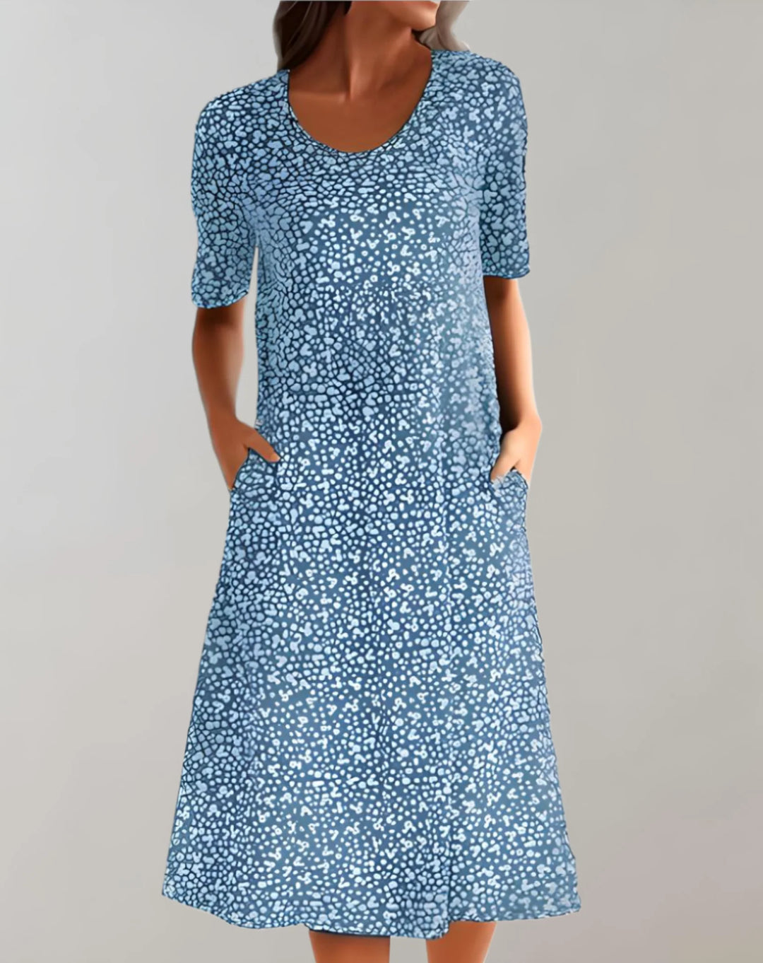 Women’s Lightweight V Neck Casual Dress