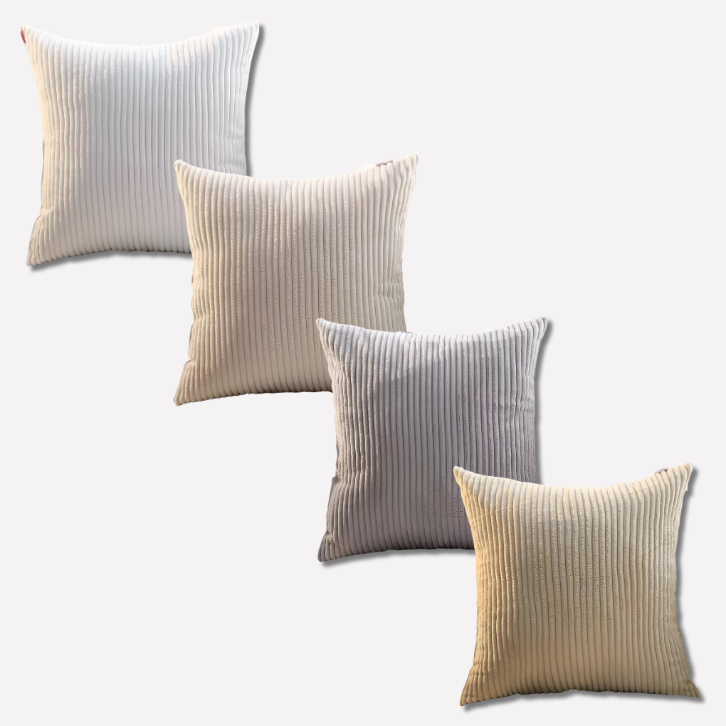 Set of 4 Bohemian Striped Cushion Covers