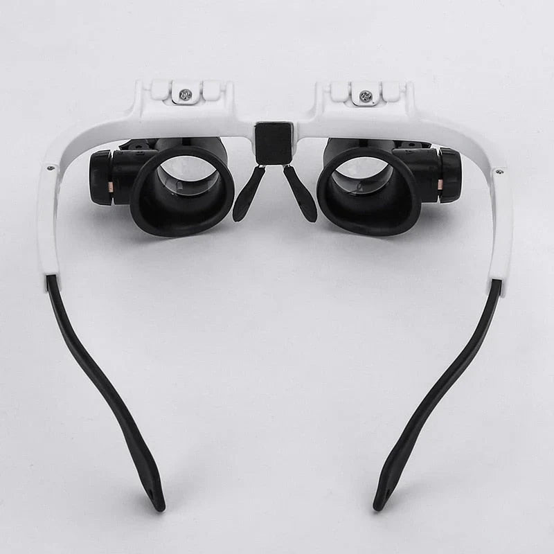 Magnifying Glass with LED Lighting and Adjustable Lenses