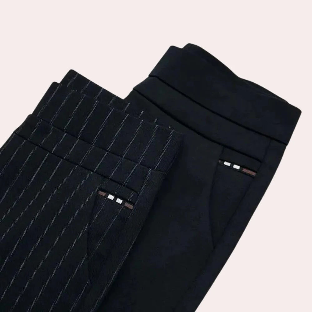 Comfortable High-Waisted Stretch Trousers