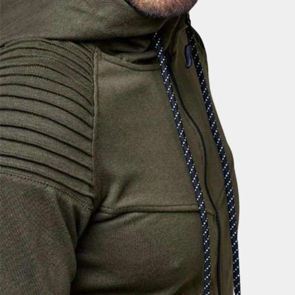 Men's Tracksuit with Soft Cotton Blend and Functional Details