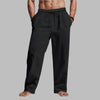 Men's Relaxed Fit Pants with Adjustable Drawstring Waistband