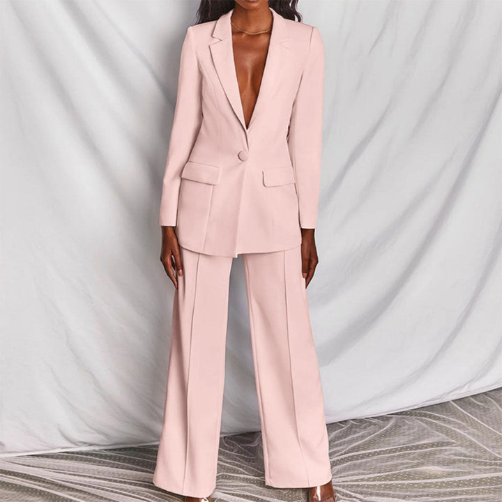Elegant Blazer and Pants Set for Women