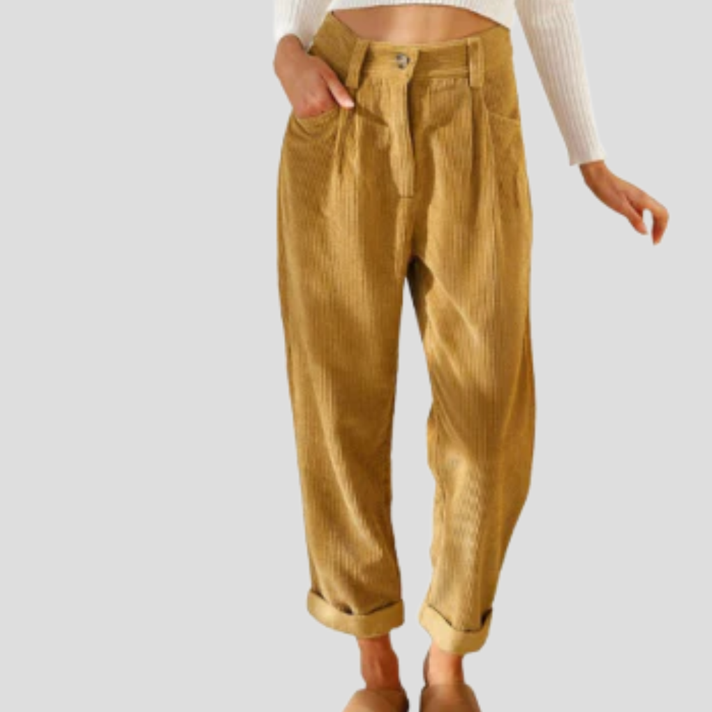 Stylish Corduroy Trousers – Casual Flair with Texture