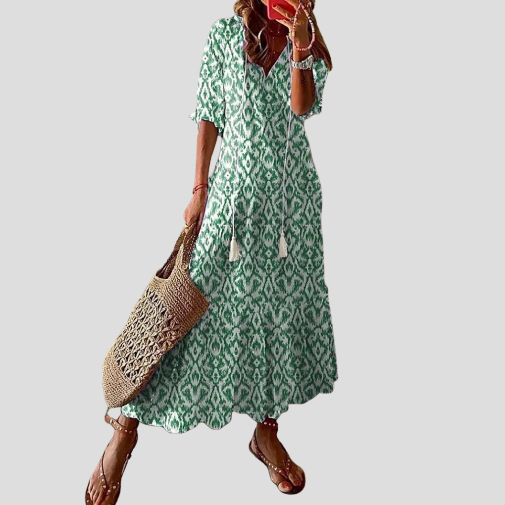 Soft Petal Maxi Dress