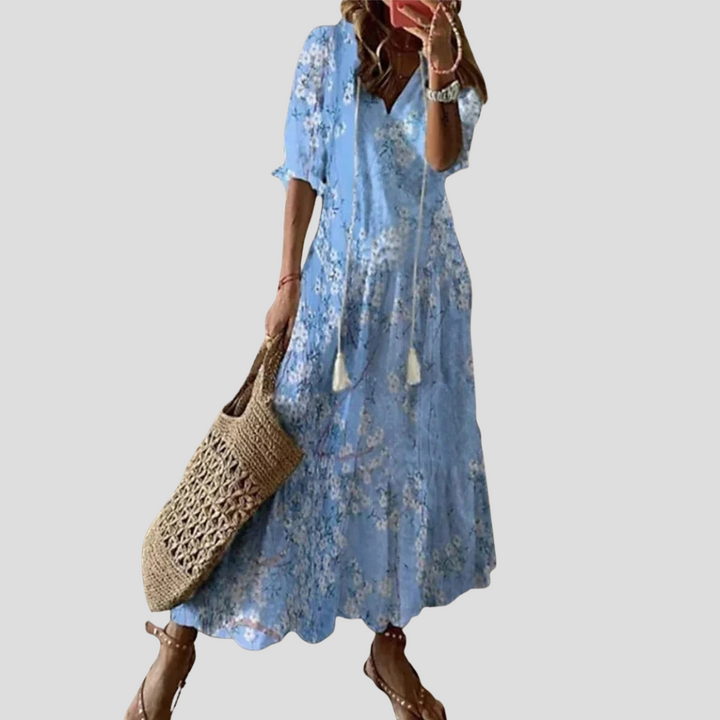 Soft Petal Maxi Dress