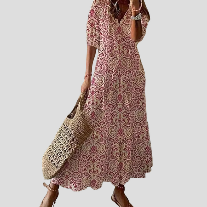 Soft Petal Maxi Dress