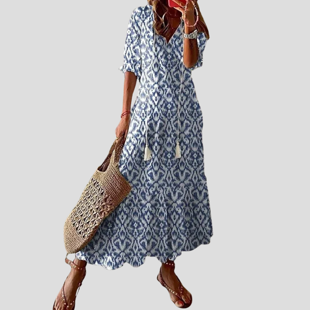 Soft Petal Maxi Dress