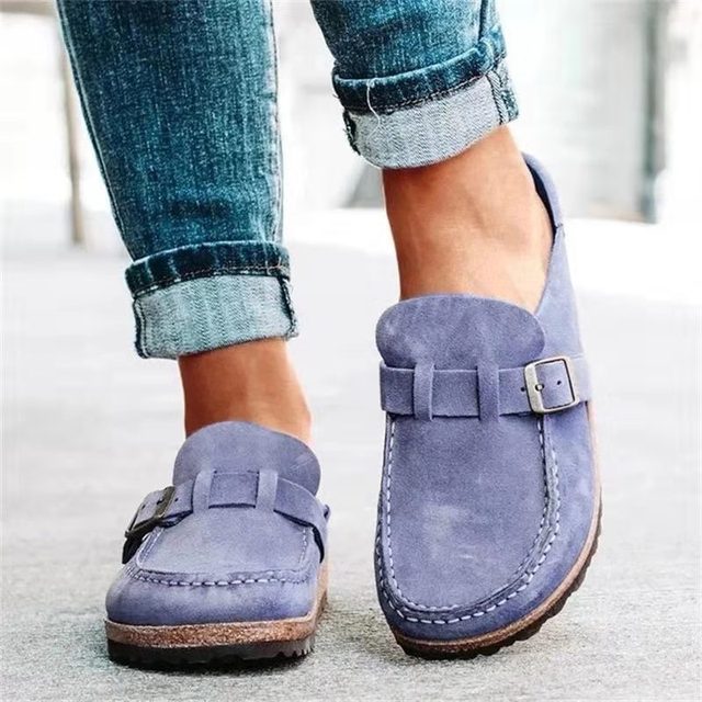 Retro Suede Loafers for Women