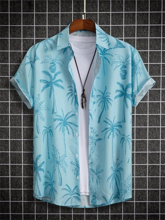 3D Flower Print Hawaiian Shirt Vibrant Style for Laid-Back Days