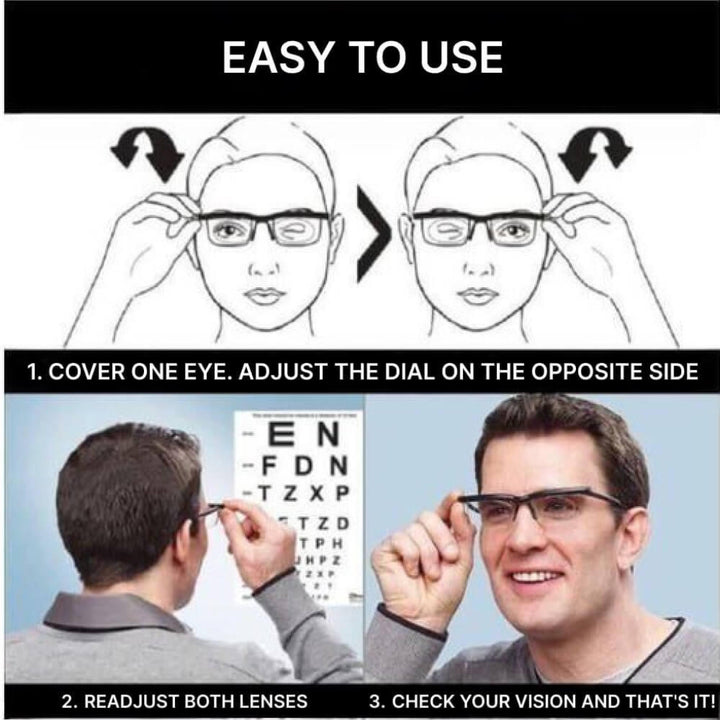 Adjustable Prescription Glasses - ClearView