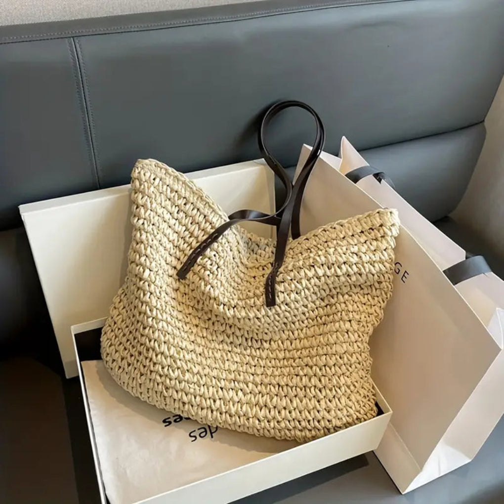 Women’s Woven Tote Bag – Stylish Carry-All for Daily Use