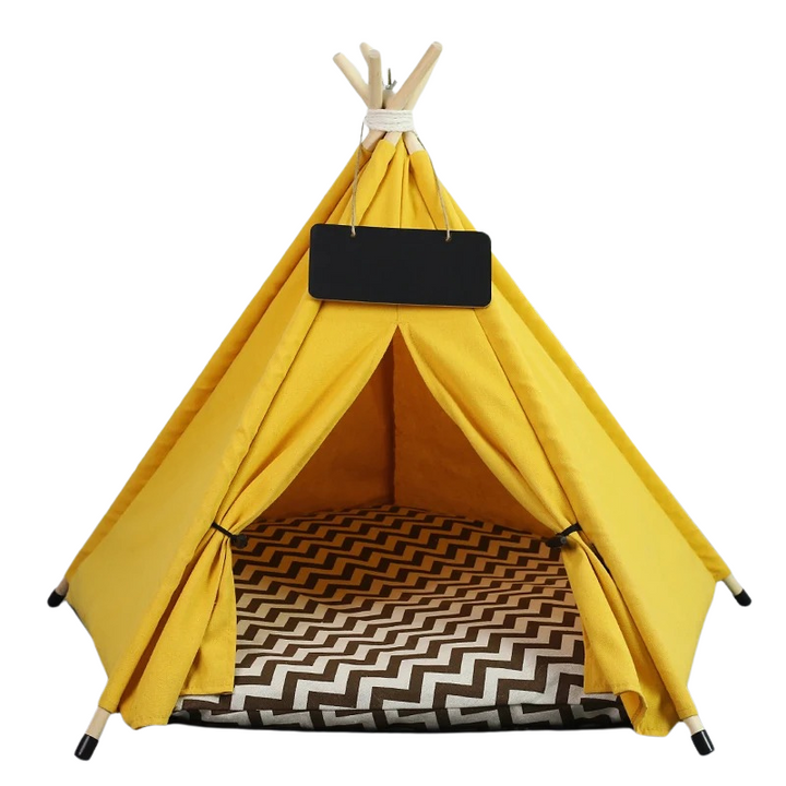 Deluxe Pet Teepee for Cats & Dogs in Canvas