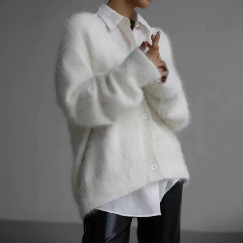 Fine Wool-like Cardigan