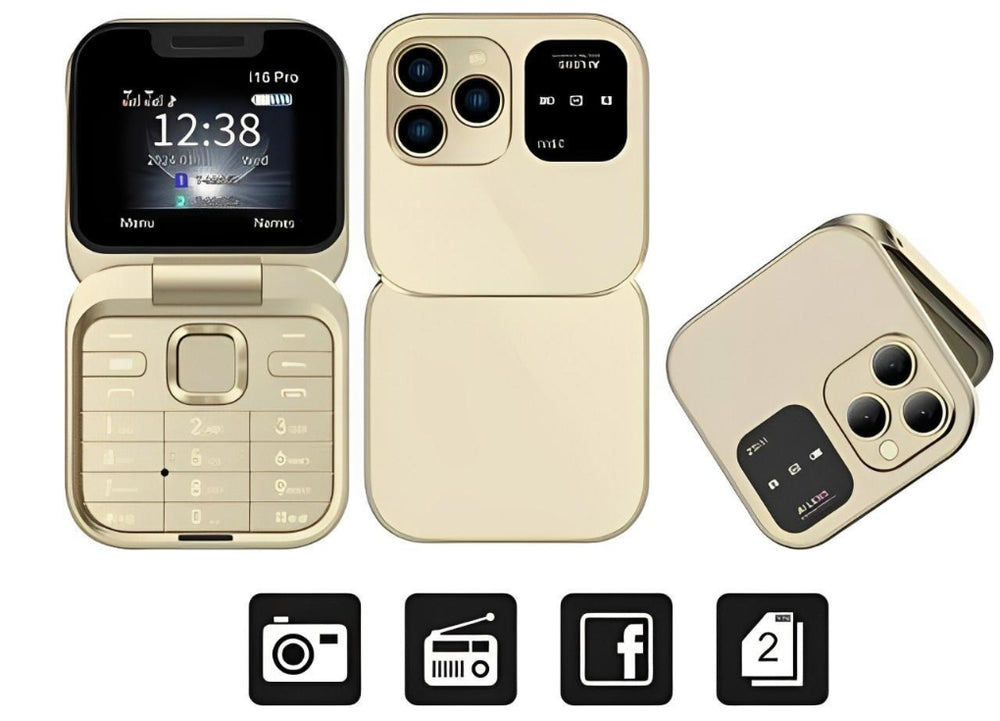 Foldable Dual SIM Phone zaxx