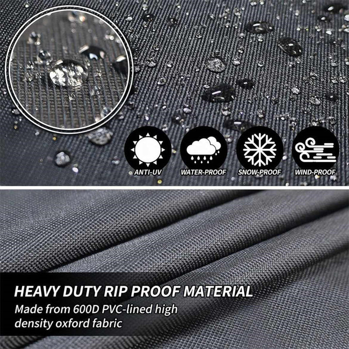 Heavy-Duty Round Outdoor Furniture Cover with Air Vent