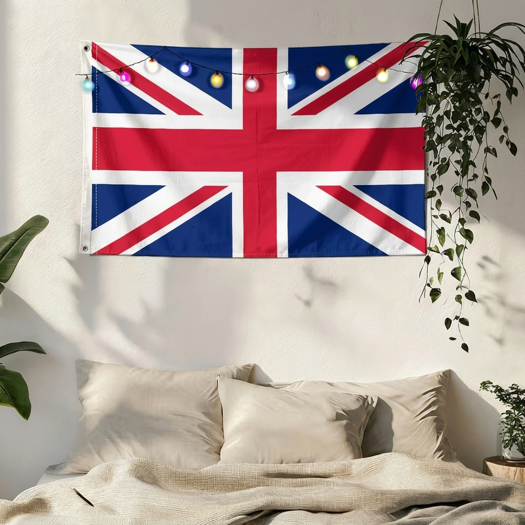 UK Flag Supporter Hanging Banner