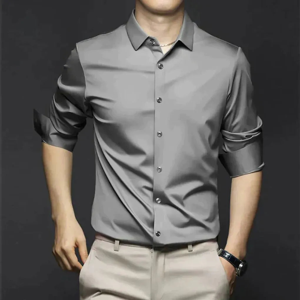 Men’s Wrinkle-Free Dress Shirt – Stylish and Low-Maintenance