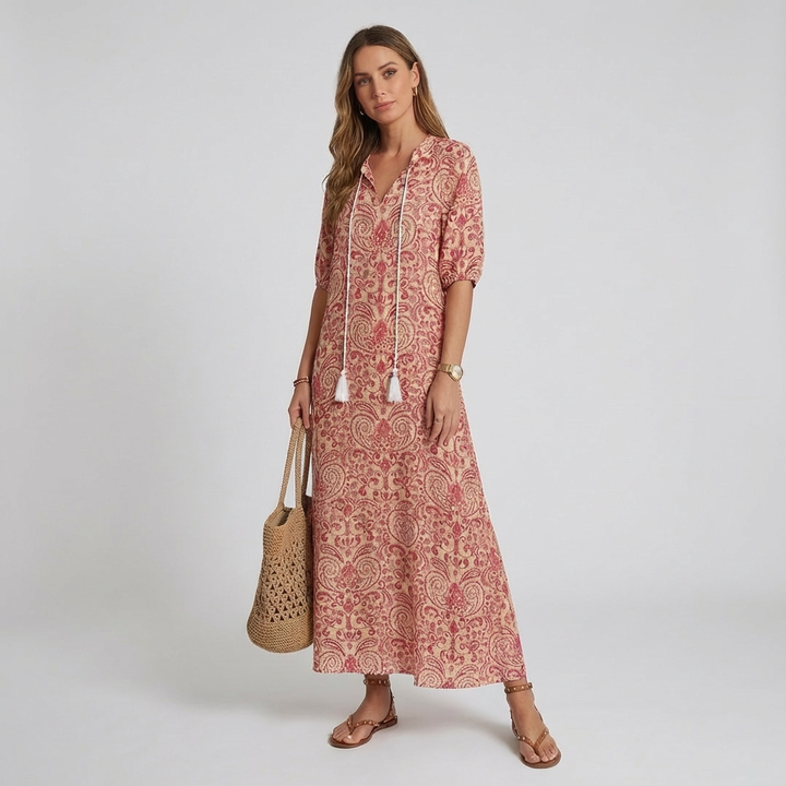 Soft Petal Maxi Dress