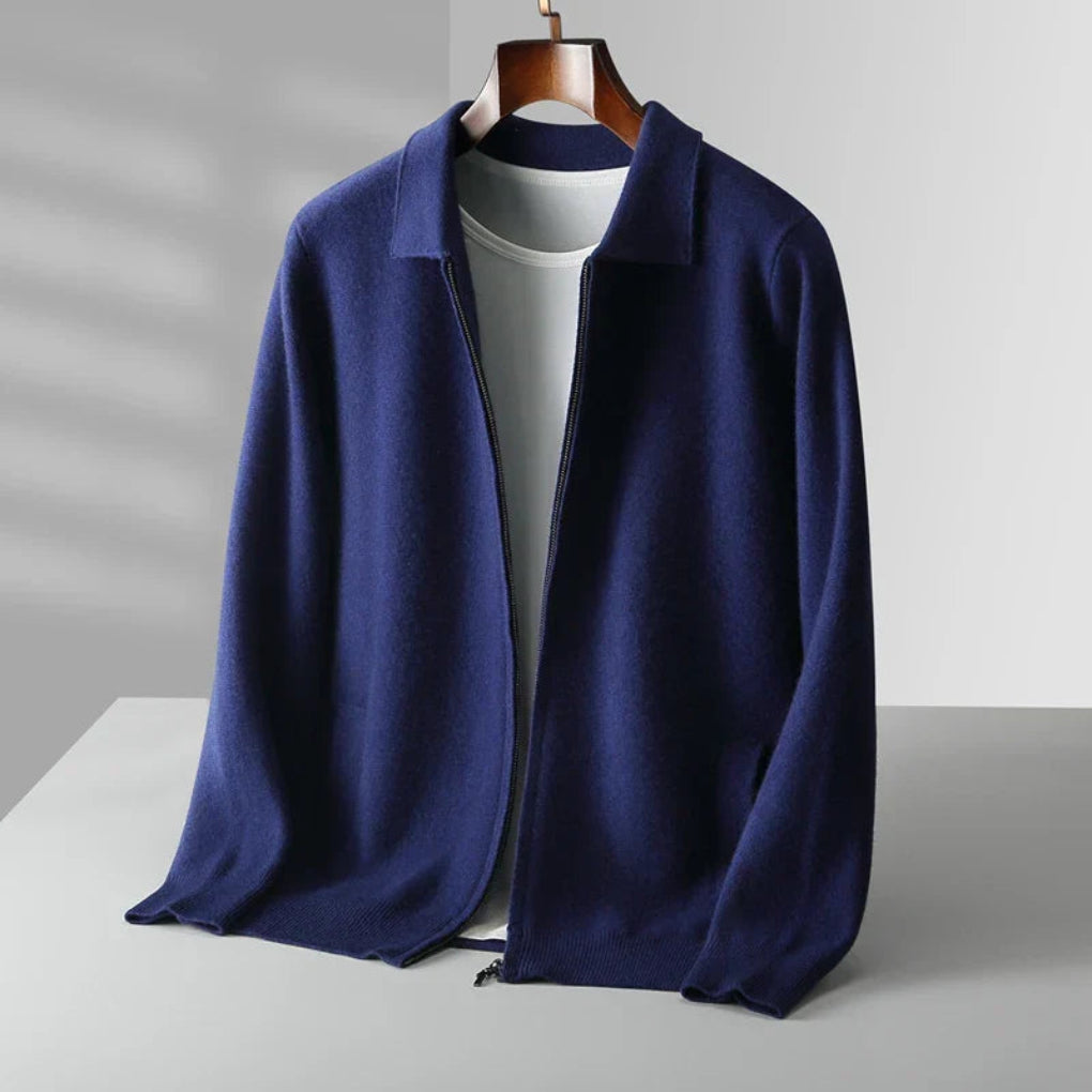 Men’s Regular Fit Vest with Full Zip and Side Pockets