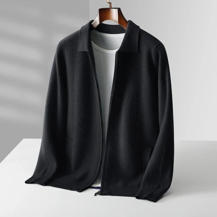 Men’s Regular Fit Vest with Full Zip and Side Pockets