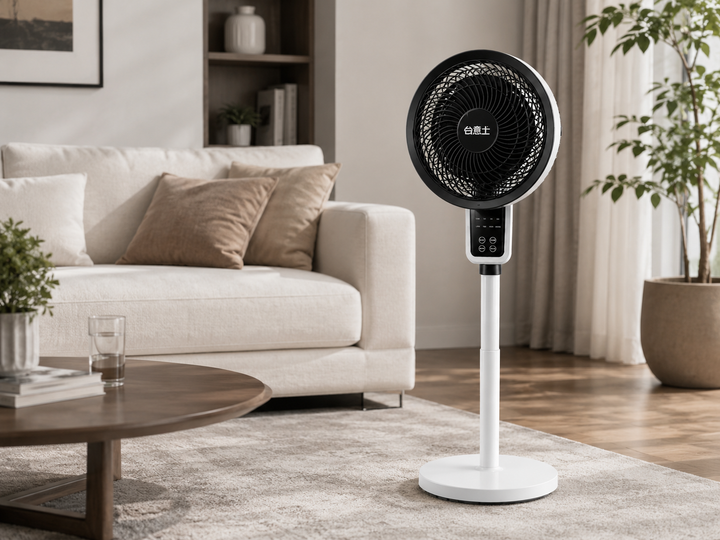 Design Adjustable pedestal fan with 3D oscillation